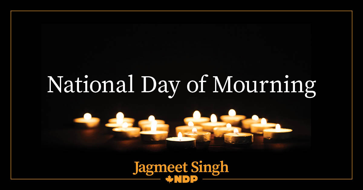 NDP Statement on National Day of Mourning « Canada&#039;s NDP